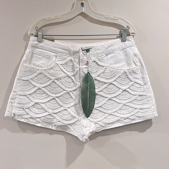 🔥FARM RIO White knitted Women's Shorts🔥 - Picture 1 of 7